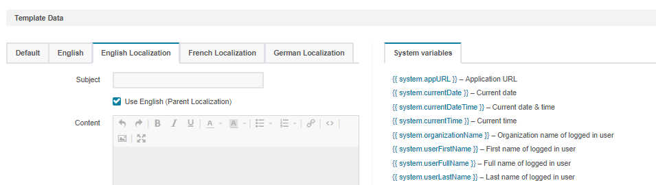 Navigating from one language tab to another
