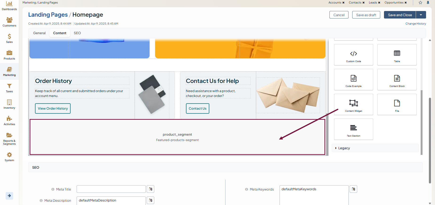 Adding a block content widget to a WYSIWYG field
