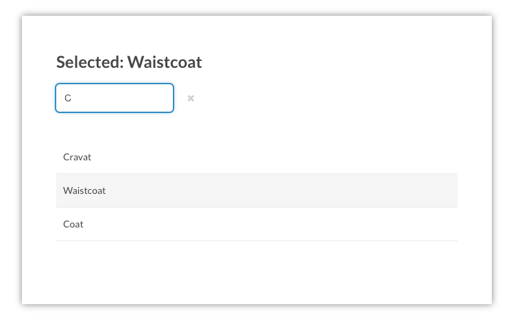 Interactive filtering view