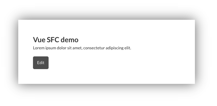 Vue SFC demo
